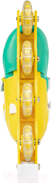 Изображение товара Роликовые коньки Ricos Kudo PW-128 M (р-р 35-38, бирюзовый/желтый)