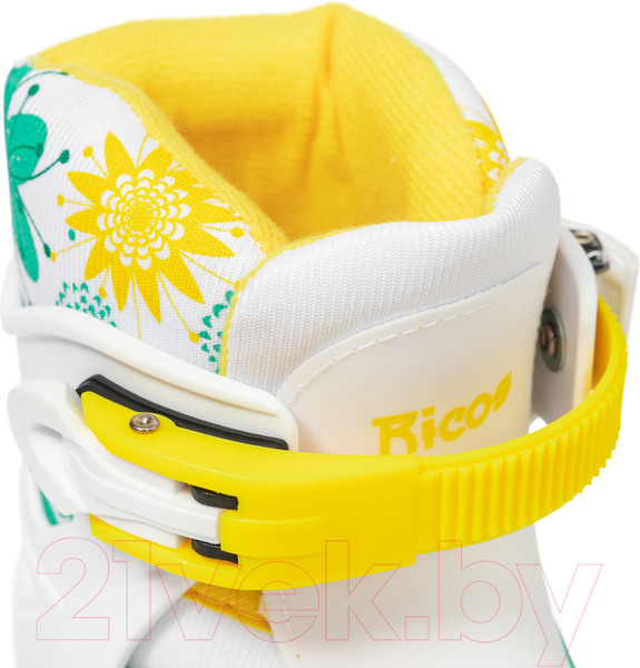 Изображение товара Роликовые коньки Ricos Kudo PW-128 L (р-р 39-42, бирюзовый/желтый)