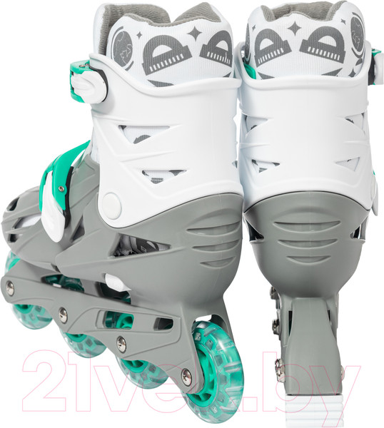 Изображение товара Роликовые коньки Ricos Kudo PW-128 XS (р-р 27-30, бирюзовый/серый)