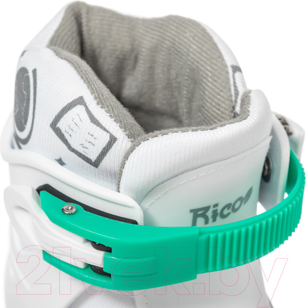 Изображение товара Роликовые коньки Ricos Kudo PW-128 L (р-р 39-42, бирюзовый/серый)