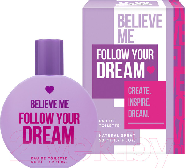 Изображение товара Туалетная вода You & World Believe Me Follow Your Dream (50мл)