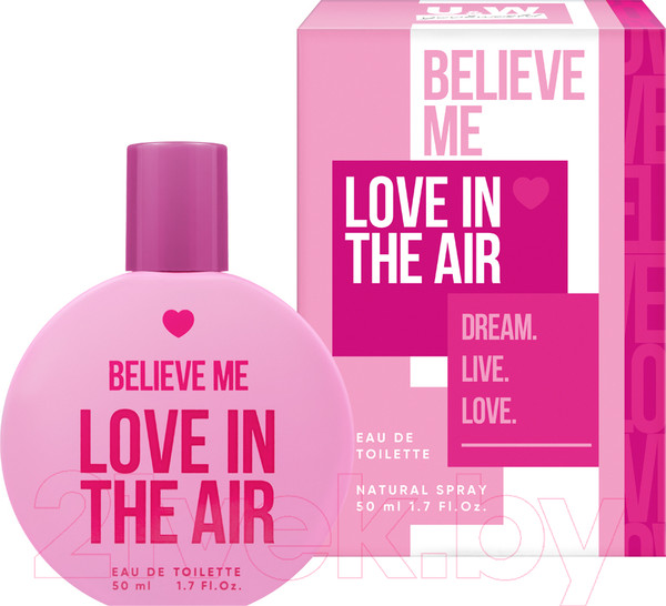 Изображение товара Туалетная вода You & World Believe Me Love In The Air (50мл)