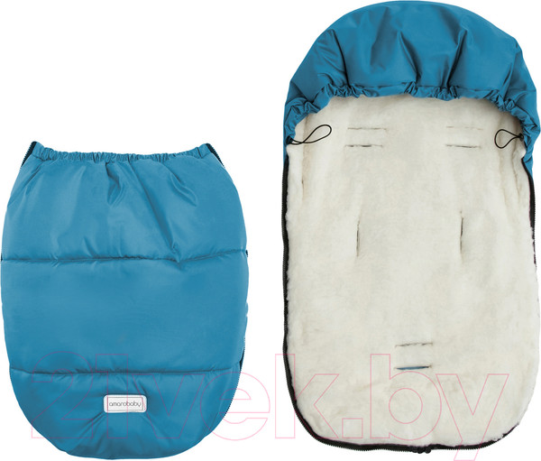 Изображение товара Конверт детский Amarobaby Snowy Travel / AMARO-6102-SG (серо-голубой)
