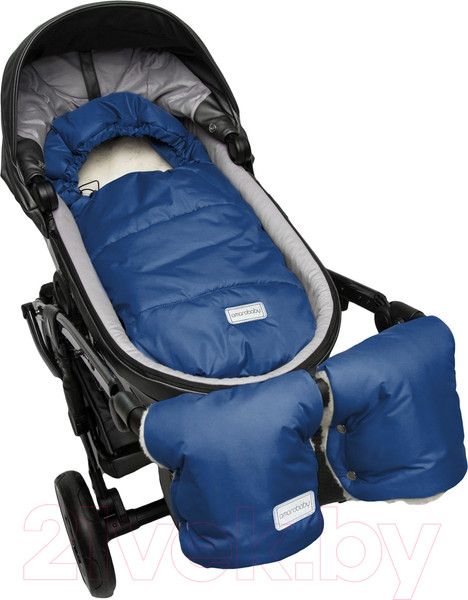 Изображение товара Конверт детский Amarobaby Snowy Travel / AMARO-6102-TSI (темно-синий)