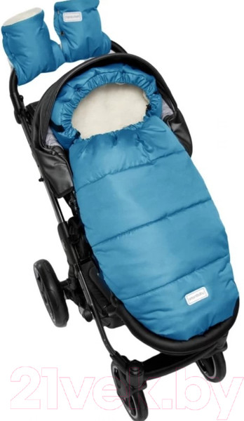 Изображение товара Муфта для коляски Amarobaby Snowy Travel / AMARO-6103-SG (серо-голубой)