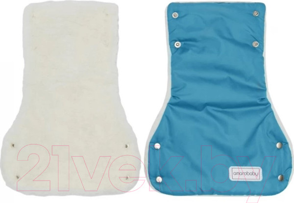 Изображение товара Муфта для коляски Amarobaby Snowy Travel / AMARO-6103-SG (серо-голубой)