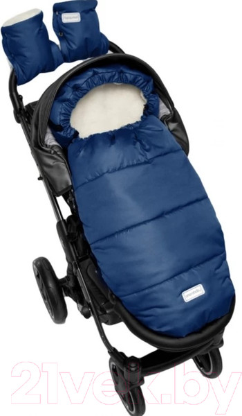 Изображение товара Муфта для коляски Amarobaby Snowy Travel / AMARO-6103-TSI (темно-синий)