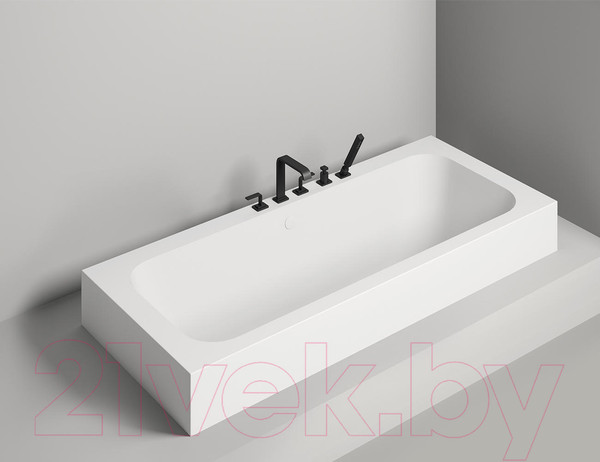 Изображение товара Ванна из искусственного мрамора Salini Orlando Axis 180x80 / 103212G (S-Sense, глянец)