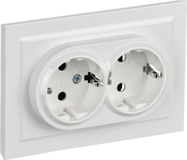 Изображение товара Розетка IEK Brite BR-R21-16-K01-F (белый)