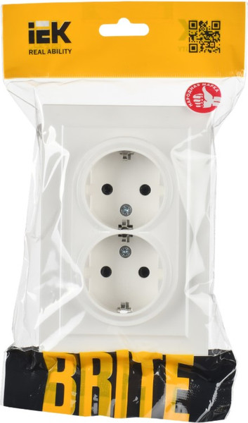 Изображение товара Розетка IEK Brite BR-R21-16-K01-F (белый)