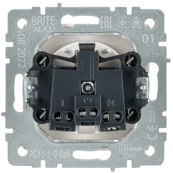 Изображение товара Розетка IEK Brite BR-R11-16-K01 с заземлением (белый)