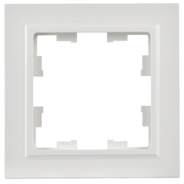 Изображение товара Рамка для выключателей и розеток IEK Brite BR-M12-K01 (белый, 1 пост)