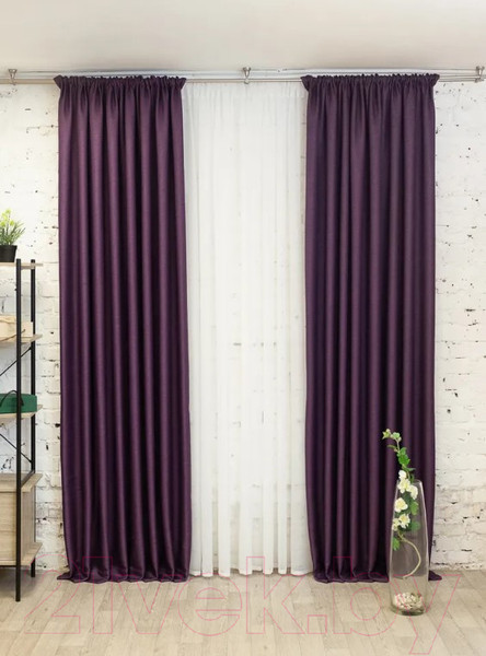Изображение товара Штора Модный текстиль 112MT391011-1 (250x150, фиолетовый)