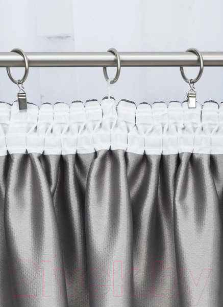 Изображение товара Комплект штор Модный текстиль 112MT391019 (250x150, 2шт, темно-серый)