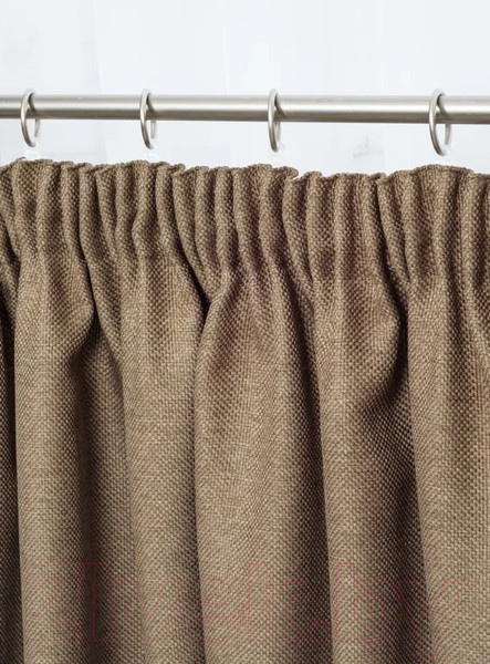 Изображение товара Комплект штор Модный текстиль 112MT391028 (250x150, 2шт, шоколадный)