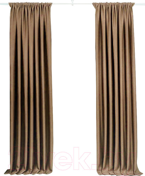Изображение товара Комплект штор Модный текстиль 112MT391028 (250x150, 2шт, шоколадный)