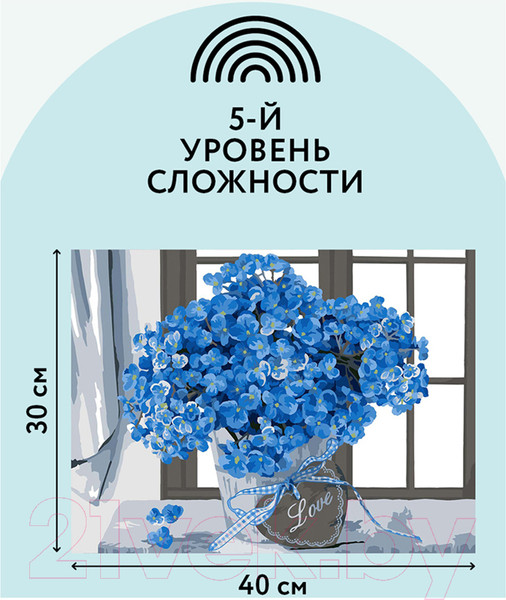 Изображение товара Картина по номерам Три совы Гортензия / КК_44073