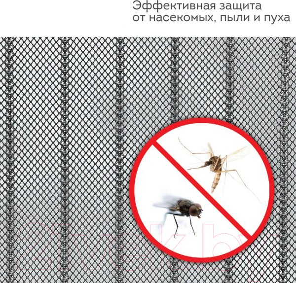Изображение товара Москитная сетка на дверь Daswerk 607985 (черный)