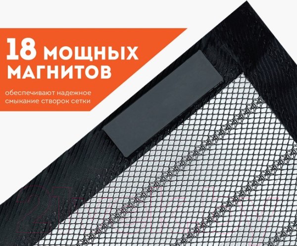 Изображение товара Москитная сетка на дверь Daswerk 607985 (черный)