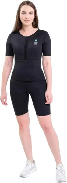 Изображение товара Костюм для похудения CleverCare С эффектом сауны / PC-09PM (черный/голубой)