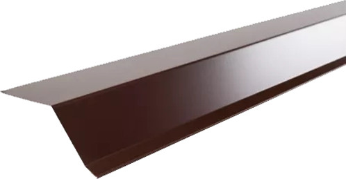 Изображение товара Планка карнизная Технониколь Для гибкой черепицы 75x50x5x2000 RAL 8017 (коричневый)