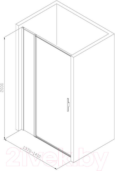 Изображение товара Душевая дверь Allen Brau Priority 3.31035.BA / 294064