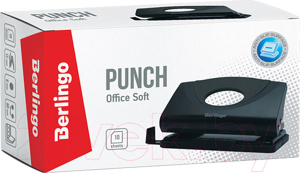 Изображение товара Дырокол Berlingo Office Soft / DDp_10161 (черный)