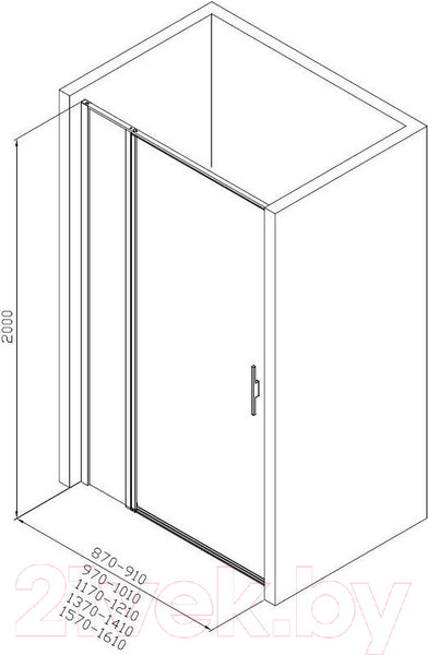 Изображение товара Душевая дверь Allen Brau Priority 3.31037.00 / 294066