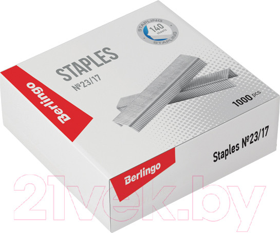 Изображение товара Скобы канцелярские Berlingo DSk_23170