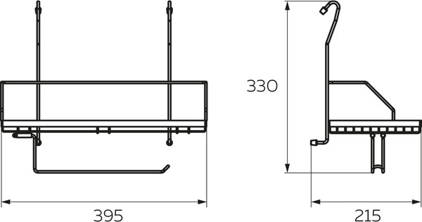 Изображение товара Полка многоцелевая на рейлинг Lemax MX-429 AB