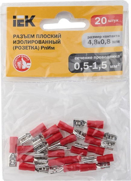 Изображение товара Разъем плоский IEK Рпим / URM10-4-D15-D17-5