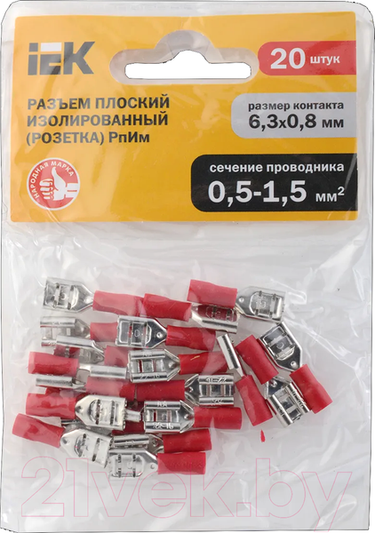Изображение товара Разъем плоский IEK Рпим / URM10-4-D15-D17-7