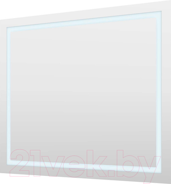 Изображение товара Зеркало Пекам Astra 1 100x80 / astra1-100x80dpcl (с подсветкой, сенсором на взмах руки, часами и подогревом)