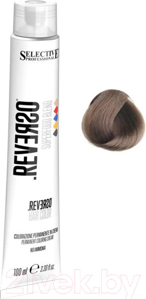 Изображение товара Крем-краска для волос Selective Professional Reverso Superfood 7.2 / 89072 (100мл, блондин бежевый)