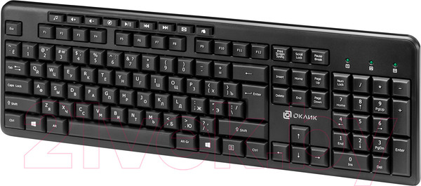 Изображение товара Комплект клавиатура и мышь Оклик 225M (черный)