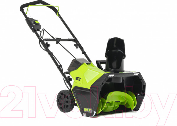 Изображение товара Снегоуборщик аккумуляторный Greenworks GD60PST 60V / 2602907 (без АКБ и ЗУ)