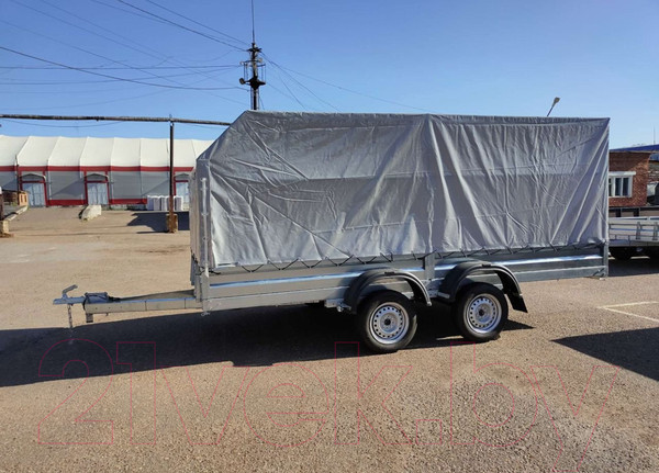 Изображение товара Прицеп для автомобиля Avtos A40U2B (4000x2000x300, R13, ресс. 3302 ГАЗ-2лист, тент 1200мм Аэро 2ос)