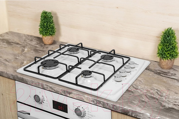 Изображение товара Газовая варочная панель Grand & Germes HEG-60WH-CX