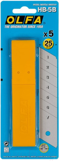 Изображение товара Набор сменных лезвий Olfa OL-HB-5B (5шт)