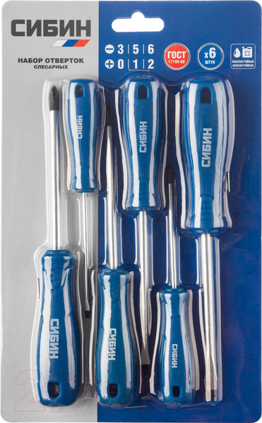 Изображение товара Набор отверток Сибин 25086