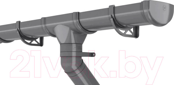 Изображение товара Угол желоба Технониколь Оптима 90 градусов / 066404 (серый)