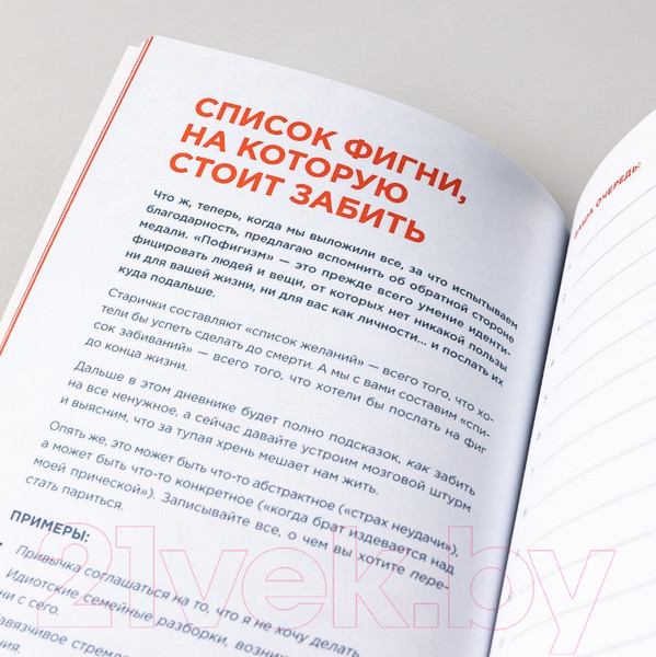 Изображение товара Творческий блокнот Альпина Дневник пофигиста. Тонкое искусство пофигизма на практике (Мэнсон М.)