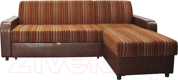 Изображение товара Диван угловой Домовой Норманн 4УС (Milano 7412/Pepper Carlos Brown)