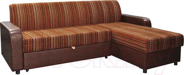 Изображение товара Диван угловой Домовой Норманн 4УС (Milano 7412/Pepper Carlos Brown)