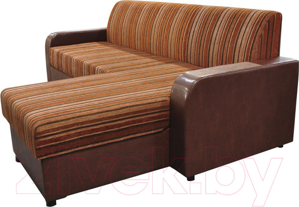 Изображение товара Диван угловой Домовой Норманн 4УС (Milano 7412/Pepper Carlos Brown)