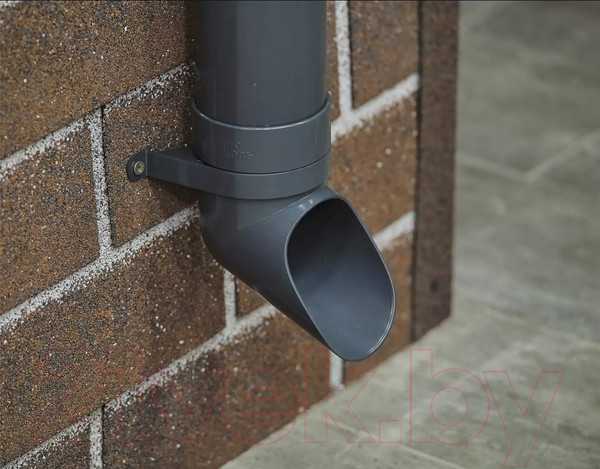 Изображение товара Слив трубы водосточной Технониколь Оптима 066401 (серый)