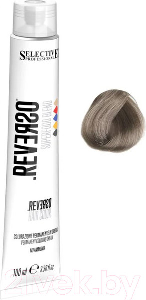 Изображение товара Крем-краска для волос Selective Professional Reverso Superfood 8.1 / 89081 (100мл, светлый блондин пепельный)