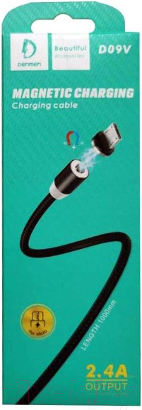 Изображение товара Кабель Denmen D09V Micro (1м, черный)