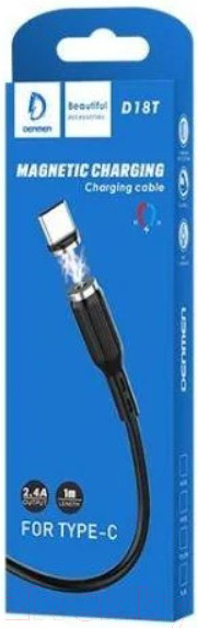 Изображение товара Кабель Denmen D18T Type-C (1м, черный)