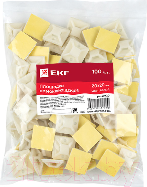 Изображение товара Площадка самоклеющаяся EKF Plc-20x20 (100шт)